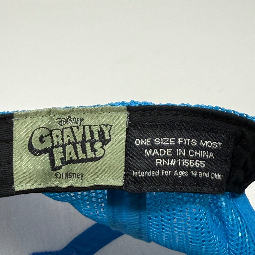 Disney Gravity Falls Dipper Pines Trucker Hat Blue White Snapback Pine Tree Cap - Picture 10 of 10